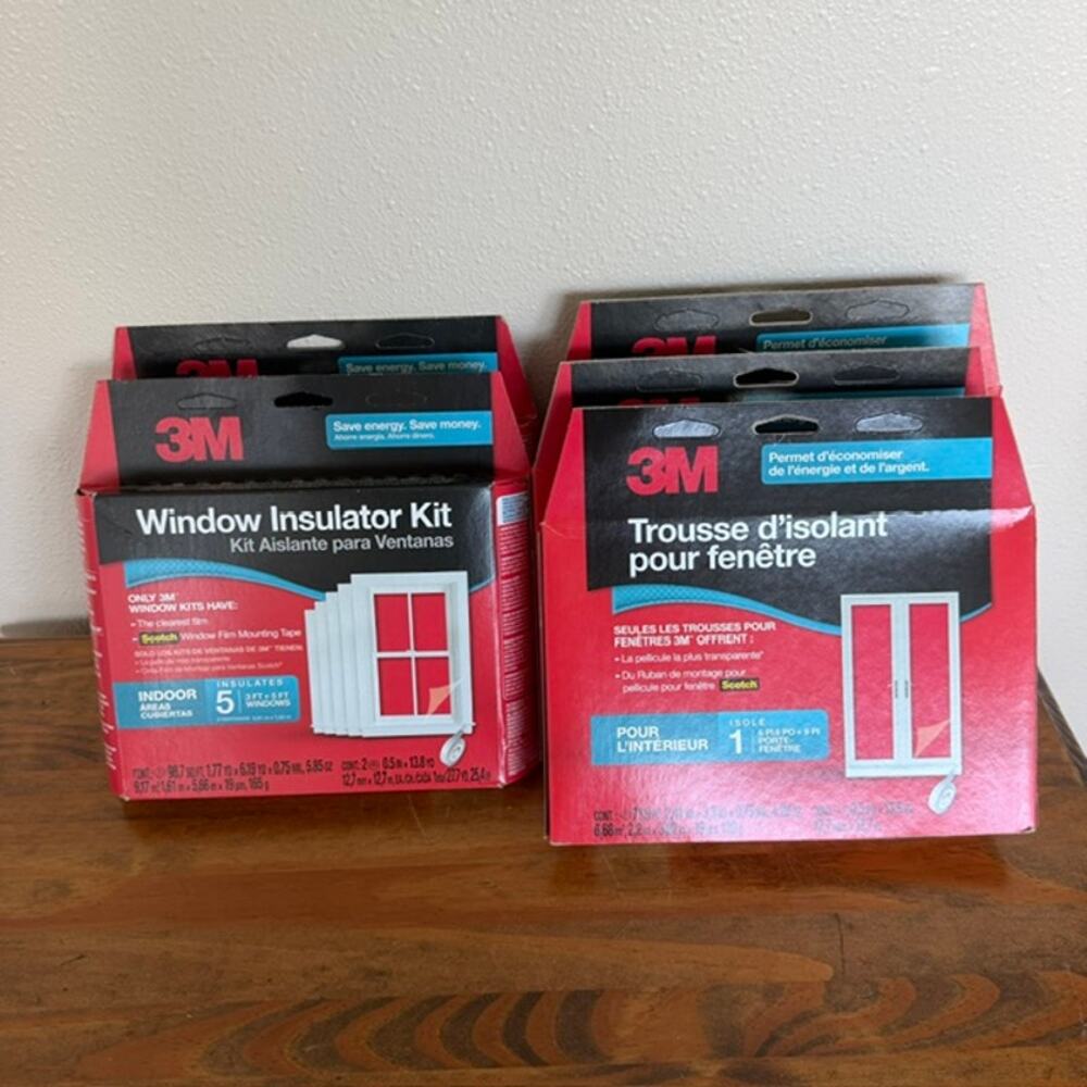 Mixed Lot of 3M Indoor Window Insulator Kits